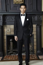 "London" Black Tuxedo Jacket-4